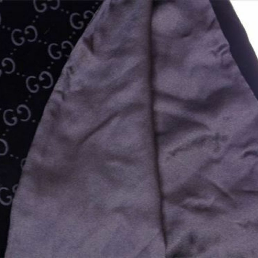 Gucci Scarf G logos Black Woman unisex Authentic Used - Picture 3 of 6